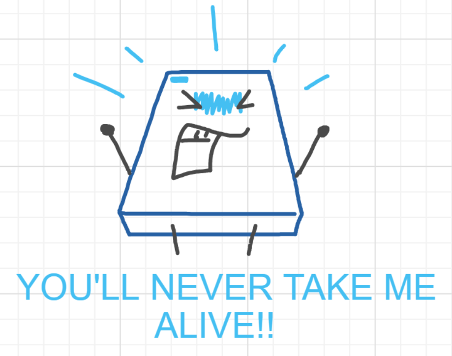 A panel from Running Duos, episode four of the Board Boards object show by Furretwalk/WalkingFurret.